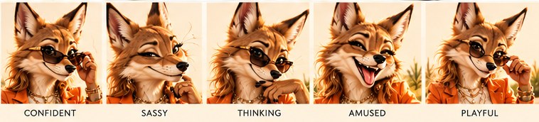 Sienna's approved expressions